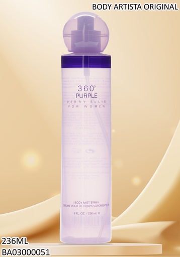 [BA03000051] BODY MIST 360 PURPLE PERRY ELLIS 236 ML