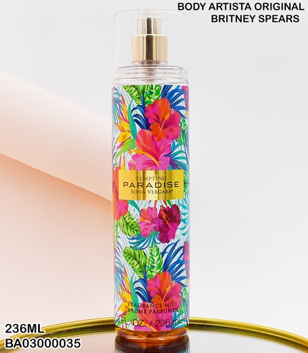 [BA03000035] BODY MIST WOMEN SOFIA VERGARA TEMPTING PARADISE