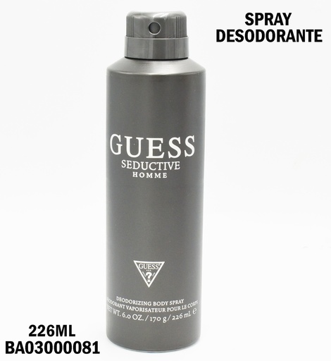 [BA03000081] BODY SPRAY SEDUCTIVE HOMME (BLACK) GUESS 226ML