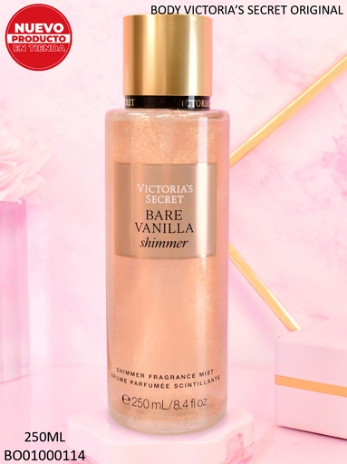 [BO01000114] BODY VICTORIA´S SECRET BARE VANILLA SHIMMER 250 ML