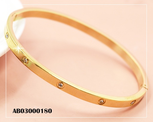 [AB03000180] BRAZALETE CERRADO C/ZIRCONIAS PEQUEÑAS RD