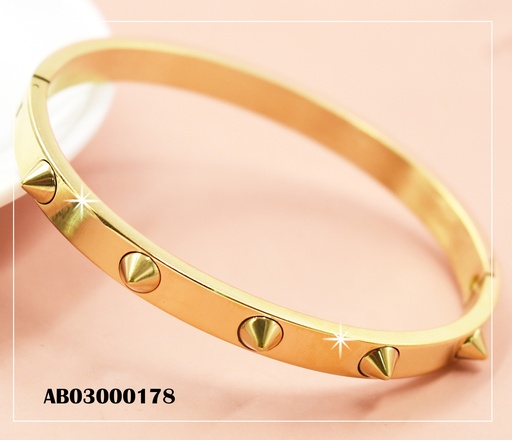 [AB03000178] BRAZALETE DORADO C/PICOS
