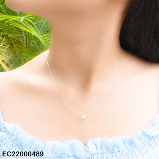 [EC22000489] CADENA NYLON DIJE: CUBO TORNASOL PEQUEÑO