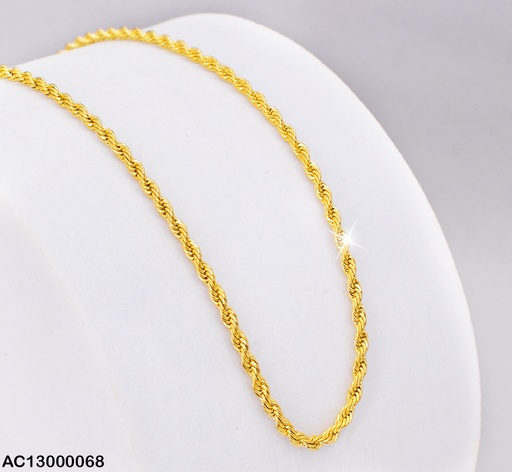 [AC13000068] CADENAS ACERO ENROLLADAS DORADAS 0.4NK 43CM