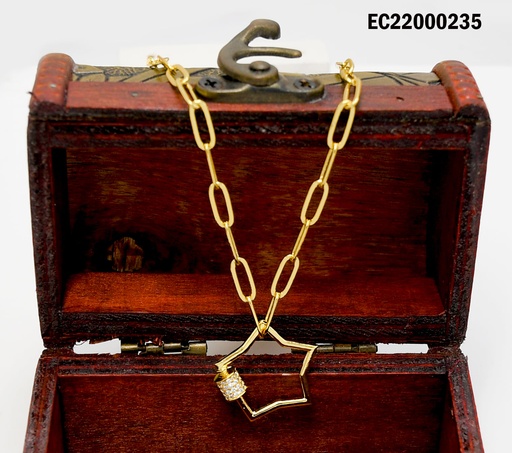 [EC22000235] CADENAS ESLABONES GRANDES DIJE ESTRELLA