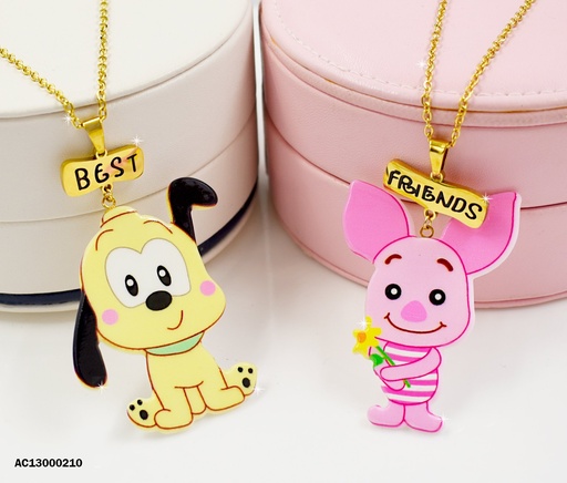 [AC13000210] DÚO CADENAS DIJES PLUTO/PIGLET