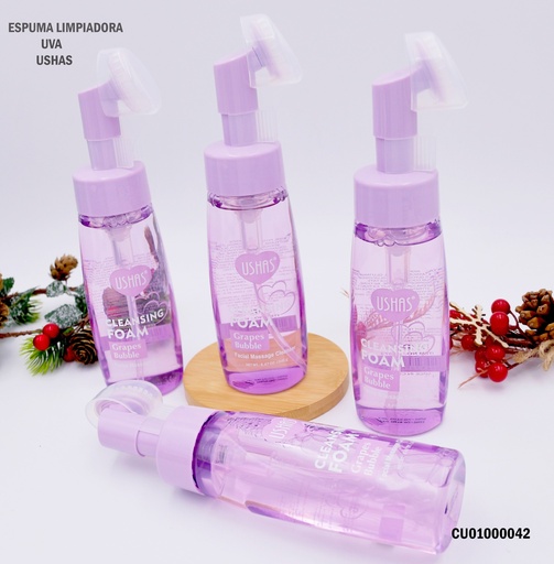 [CU01000042] ESPUMA LIMPIADORA C/CEPILLO USHAS UVAS HA073 8.47OZ