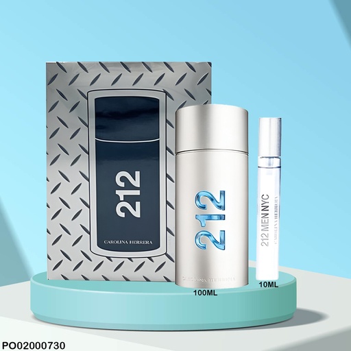 [PO02000730] ESTUCHE 2 PCS 212 MEN NYC TRAVEL EXCLUSIVE CAROLINA HERRERA