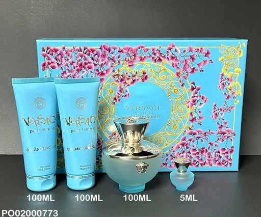 [PO02000773] ESTUCHE PERFUMES VERSACE 4PCS FEMME DYLAN TURQUOISE