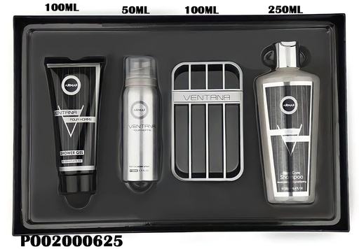 [PO02000625] GIFT SET FOR MEN 4 PCS PERFUME VENTANA ARMAF
