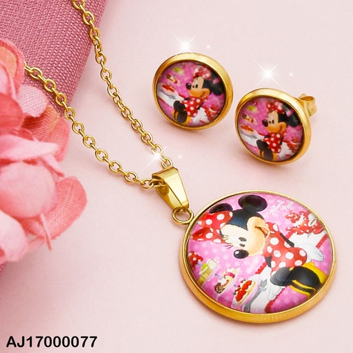 [AJ17000077] JUEGO REDONDO MINNIE SENTADA