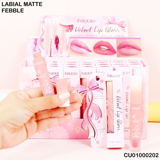 [CU01000202] LIPGLOSS VELVET LIP FEBBLE LG2405 TONOS SURTIDOS