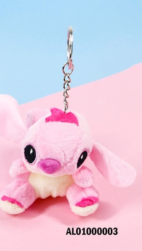 [AL01000003] LLAVERO-PULSERA DE ANGEL ROSADO (NOVIA DE STITCH)