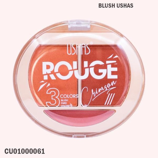 [CU01000061] PALETA 3 BLUSH  ROUGE USHAS ES3885 TONOS VARIOS