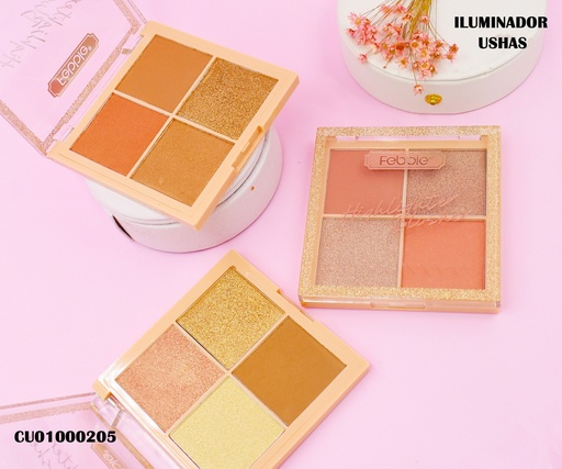 [CU01000205] PALETA 4 ILUMINADORES FEBBLE ES3720 TONOS SURTIDOS