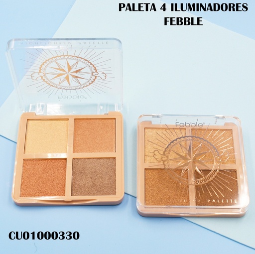 [CU01000330] PALETA 4 ILUMINADORES FEBBLE NO.ES3750