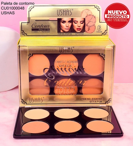[CU01000048] PALETA 6 CONTORNO/CORRECTOR USHAS ES2614A