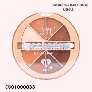 [CU01000033] PALETA 8 SOMBRAS METAL&MATTE USHAS ES3732
