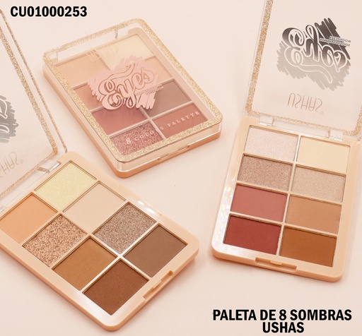 [CU01000253] PALETA 8 SOMBRAS USHAS ES3758-2