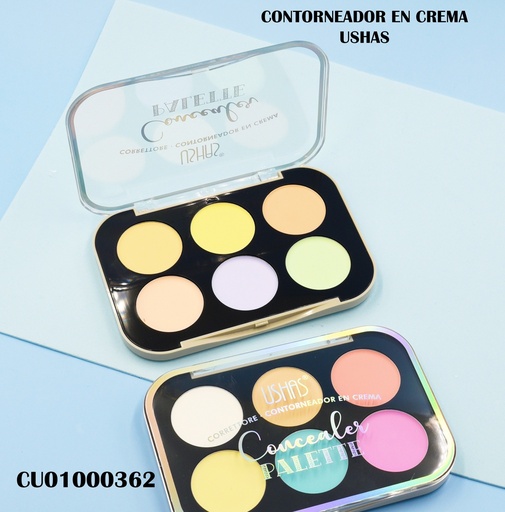 [CU01000362] PALETA DE 6 CORRECTORES USHAS NO.ES3997B