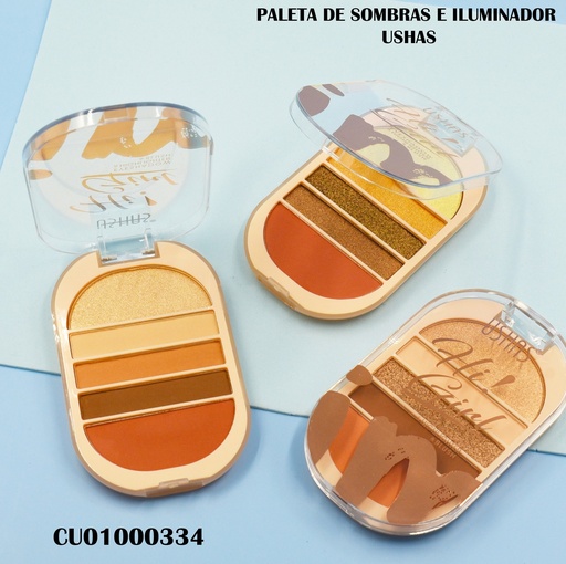 [CU01000334] PALETA SOMBRAS/ILUM/BLUSH HI GIRL(1) USHAS ES3926-2