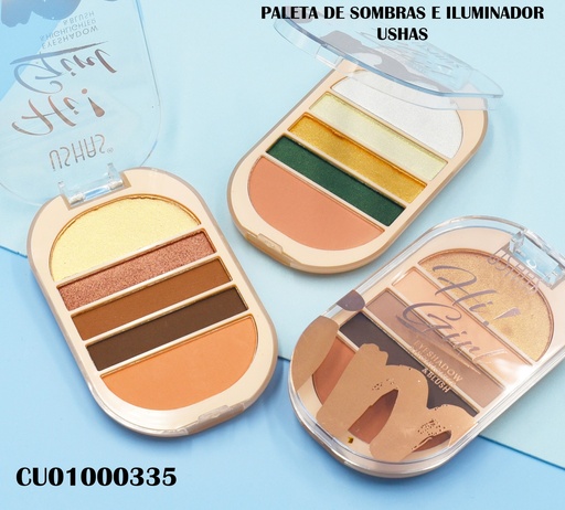 [CU01000335] PALETA SOMBRAS/ILUM/BLUSH HI GIRL(4) USHAS ES3926-4