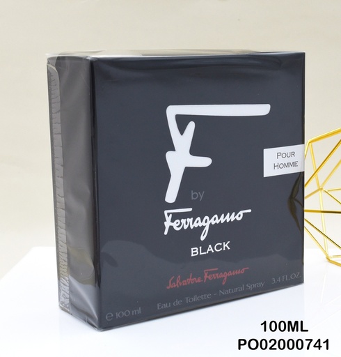 [PO02000741] PERFUME "F" BY FERRAGAMO BLACK POUR HOMME EDT 100ML