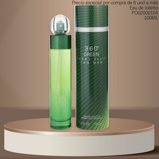 [PO02000104] PERFUME 360° GREEN PERRY ELLIS FOR MEN 100ML EDT