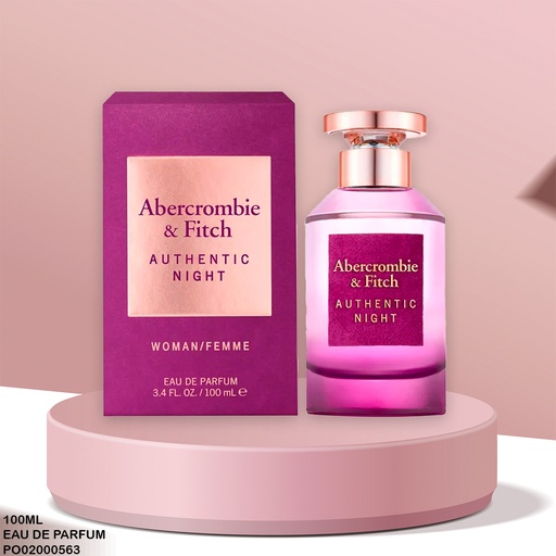 [PO02000563] PERFUME AUTHENTIC NIGHT WOMAN ABERCROMBIE&FITCH EDP 100ML