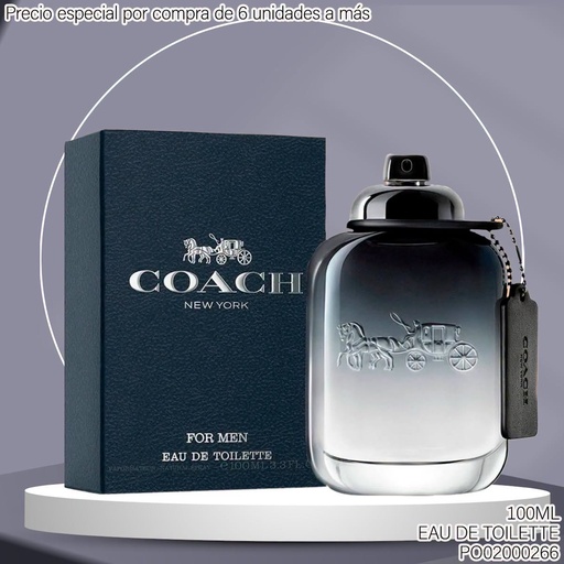 [PO02000266] PERFUME COACH NEW YORK FOR MEN 100ML