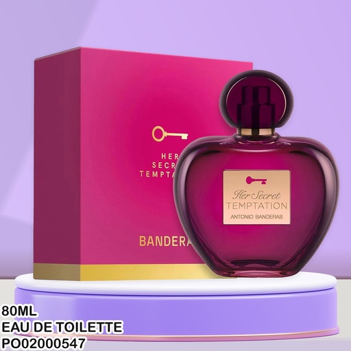 [PO02000547] PERFUME HER SECRET TEMPTATION ANTONIO BANDERAS EDT 80ML