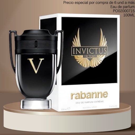 [PO02000715] PERFUME INVICTUS VICTORY PACO RABANNE EDP 100ML