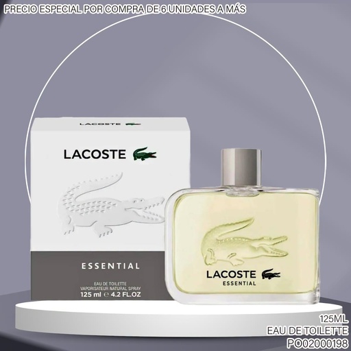 [PO02000198] PERFUME LACOSTE ESSENTIAL 125ML EDT