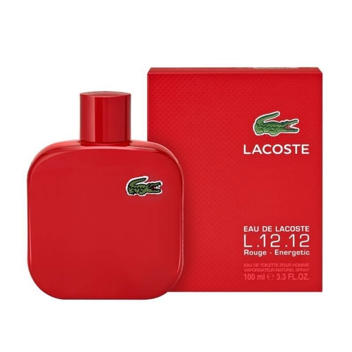 [PO02000277] PERFUME LACOSTE L.12.12 ROUGE - ENERGETIC 100ML