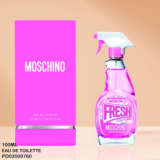 [PO02000760] PERFUME MOSCHINO EDT 100ML ROSADO/PLATEADO