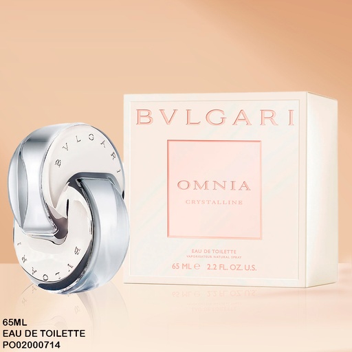 [PO02000714] PERFUME OMNIA CRYSTALLINE BVLGARI EDT 65ML