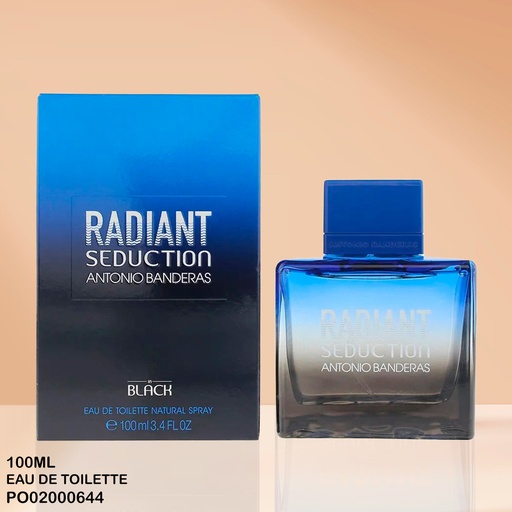 [PO02000644] PERFUME RADIANT SEDUCTION ANTONIO BANDERAS IN BLACK EDT 100ML