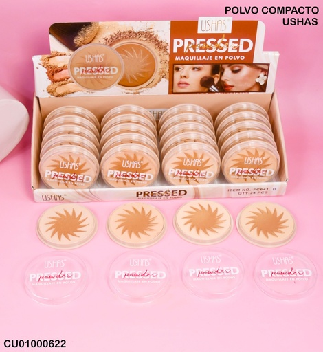 [CU01000622] POLVO COMPACTO C/ILUMINADOR USHAS FC641B