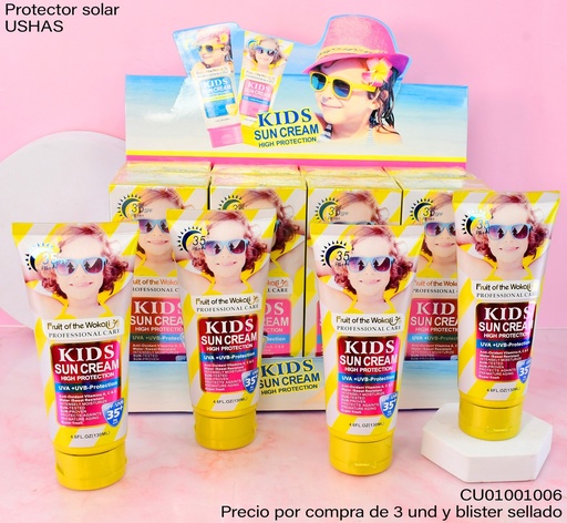[CU01001006] BLOQUEADOR SOLAR PARA NIÑOS EN CREMA 30+SPF WKL496