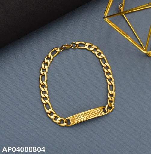 [AP04000804] PULSERA MARTILLADA PLACA TABLERO 22CM