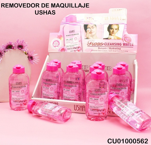 [CU01000562] REMOVEDOR DE MAQUILLAJE ROSAS USHAS 140ML FS365