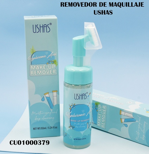 [CU01000379] REMOVEDOR DE MAQUILLAJE USHAS ÁCIDO HYALURONICO HA200