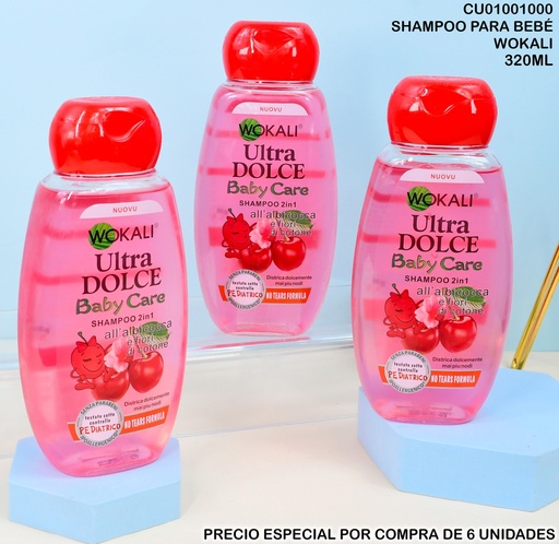 [CU01001000] SHAMPOO 2EN1 ULTRA DOLCE BABY CARE,MANZANA(ROJO) 320ML WKL185