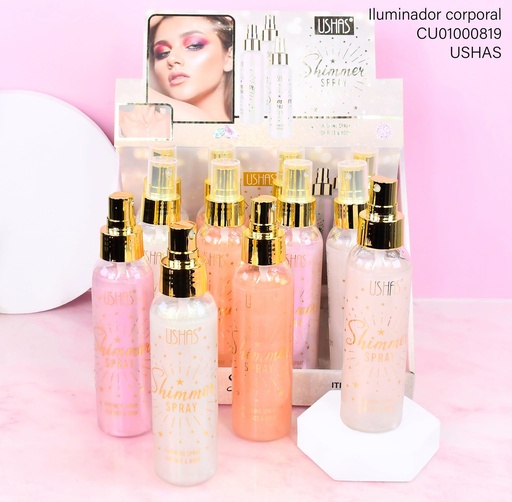 [CU01000819] SHIMMER SPRAY USHAS 110ML FS398 CARA/CUERPO