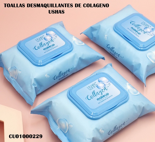 [CU01000229] TOALLAS DESMAQUILLANTES(30) COLÁGENO USHAS WP019